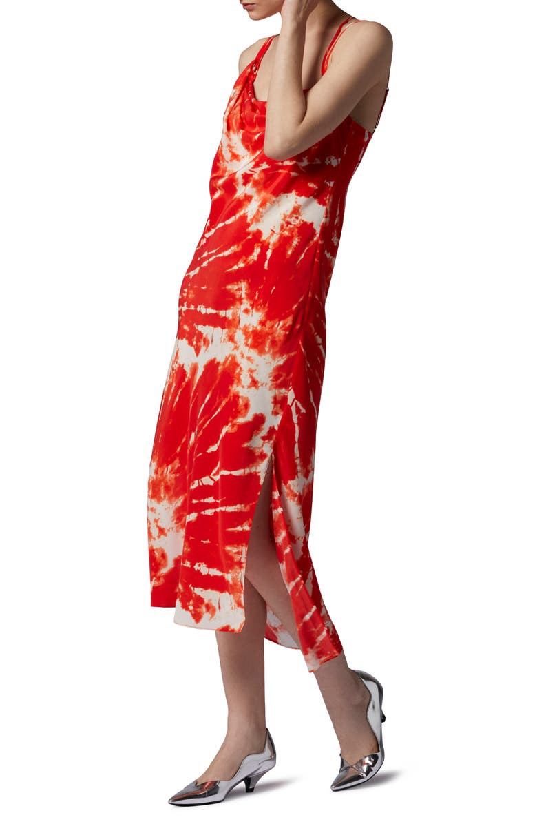 Equipment Silvana Print Silk Slipdress, Alternate, color, Fiery Red Multi