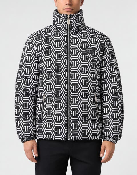 Nylon Puffer Jacket Monogram Men