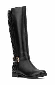 NEW YORK AND COMPANY Enola Quilted Riding Boot