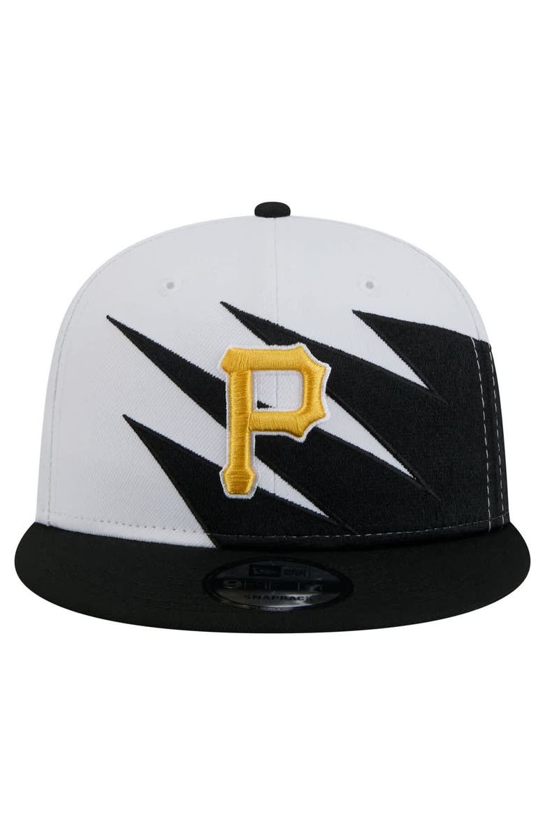 New Era Men's New Era Black/White Pittsburgh Pirates Jagged 9FIFTY Snapback Hat, Alternate, color, Black