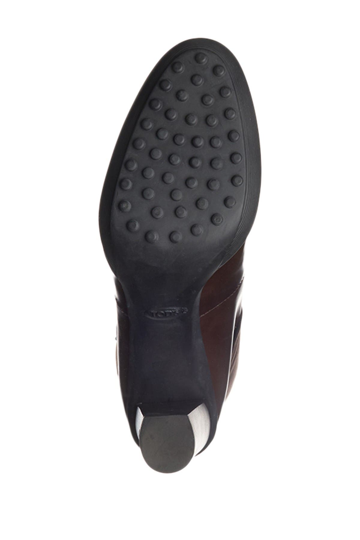 Tod's Block Heel Leather Boot, Alternate, color, 