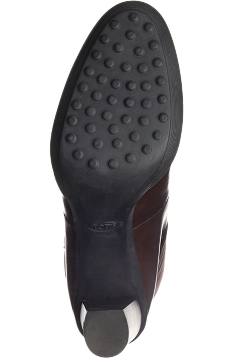 Tod's Block Heel Leather Boot, Alternate, color,