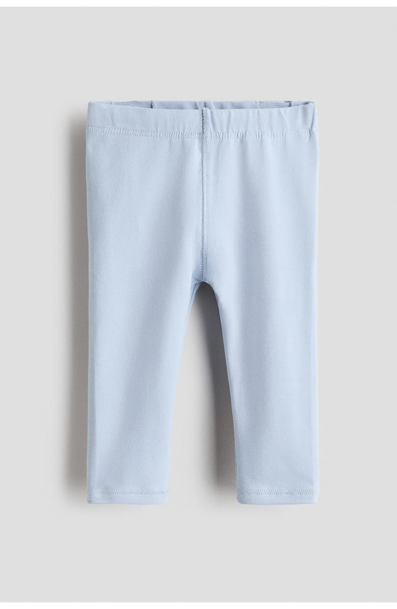 H&M Pima cotton leggings, Main, color, Light Blue