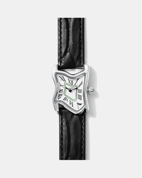 Small Square Melting Watch Silver