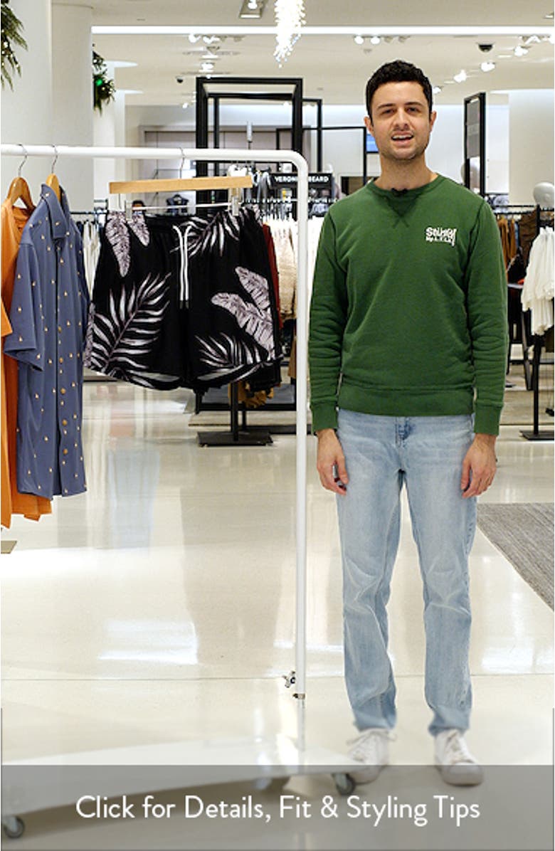 Tonal Jungle Print Short Sleeve Performance Camp Shirt, sales video thumbnail