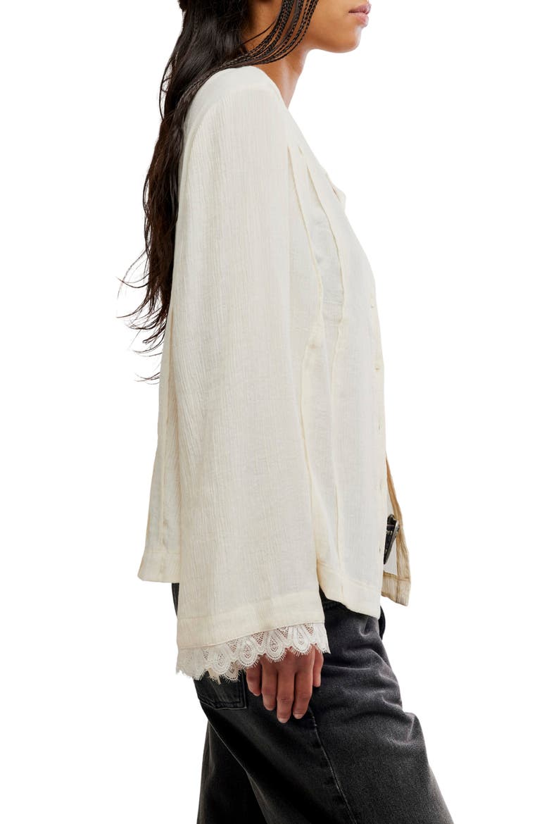 Donni Lace Trim Top, Alternate, color, TOFU