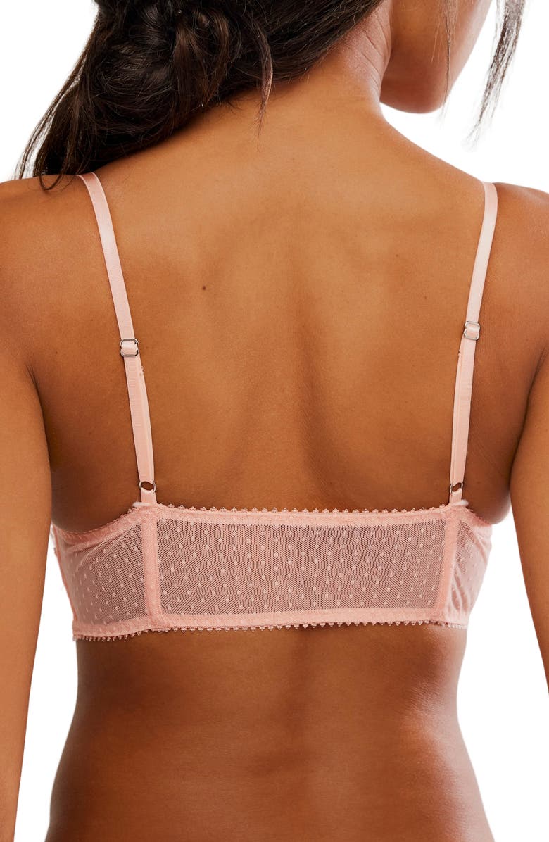 Free People Fiona Longline Bralette, Alternate, color, Flamingo Flamenco