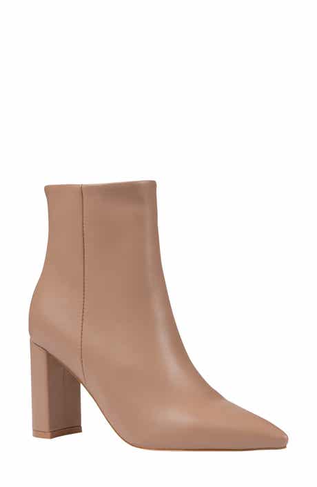 Hadley Faux Leather Pointed Toe Bootie