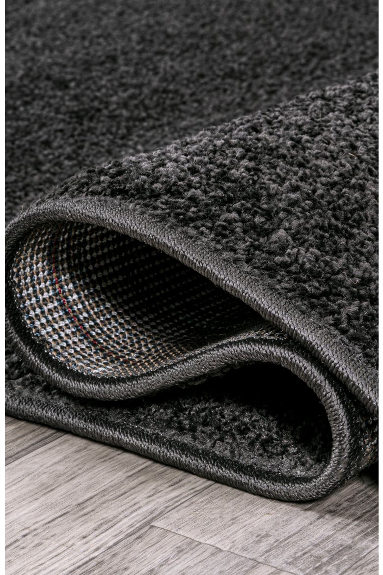 Haze Solid Low-Pile Area Rug, Alternate, color, Black