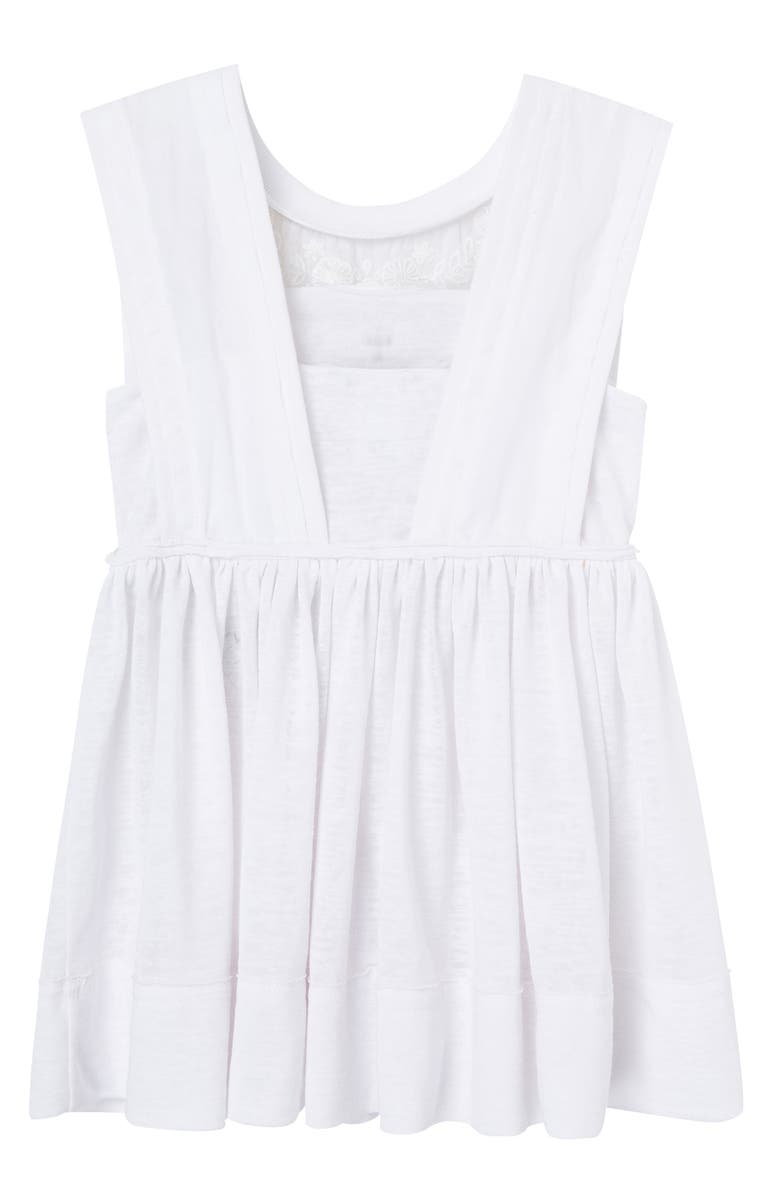 Truce Kids' Sleeveless Knit Babydoll Top, Alternate, color, White