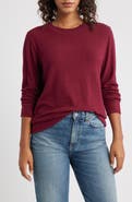 Loveappella Brushed Jersey Crewneck Top