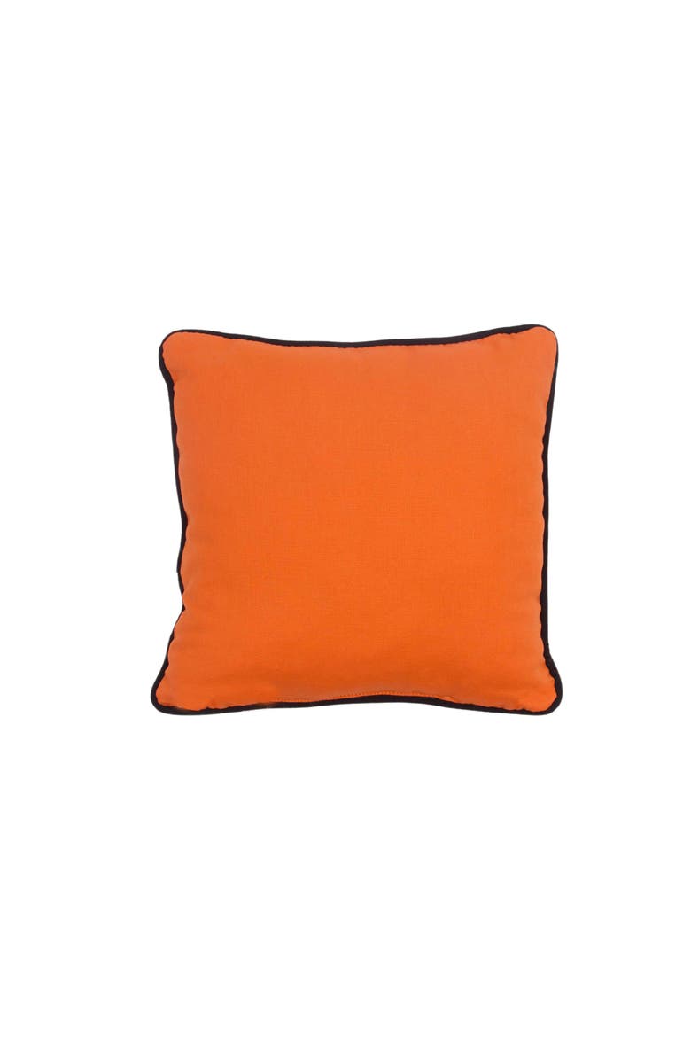 Ghost 100% Cotton Halloween Mini Accent Pillow 10" x 10", Alternate, color, Orange