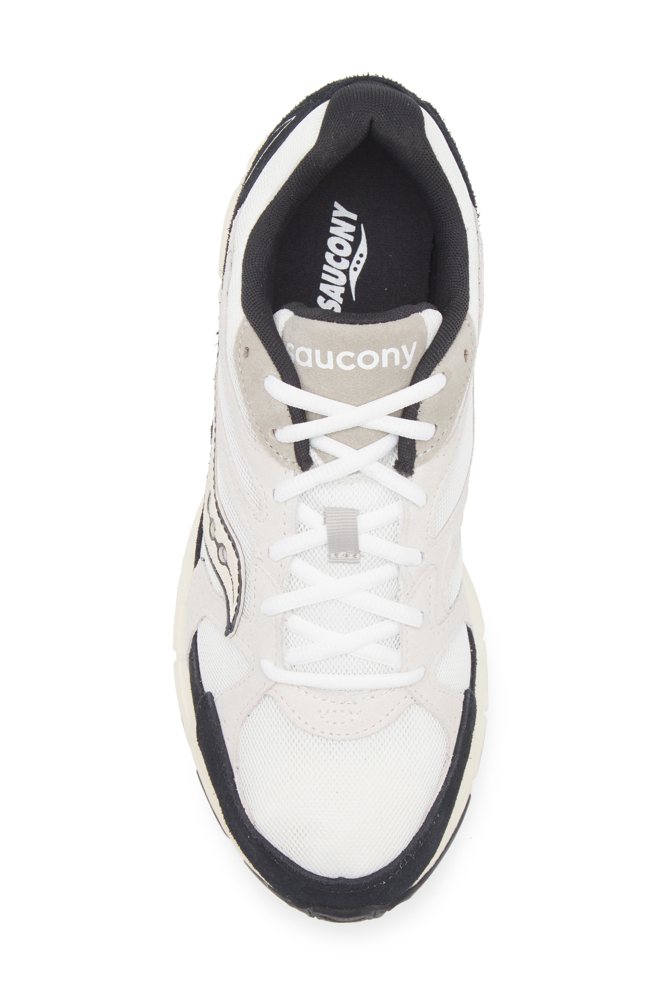 Saucony Ride Millennium Sneaker, Alternate, color, White/ Black-Suede