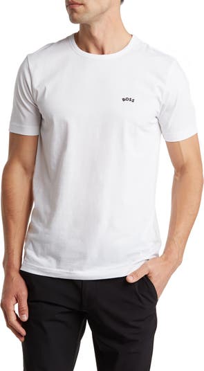 Cotton Curved Logo T-Shirt