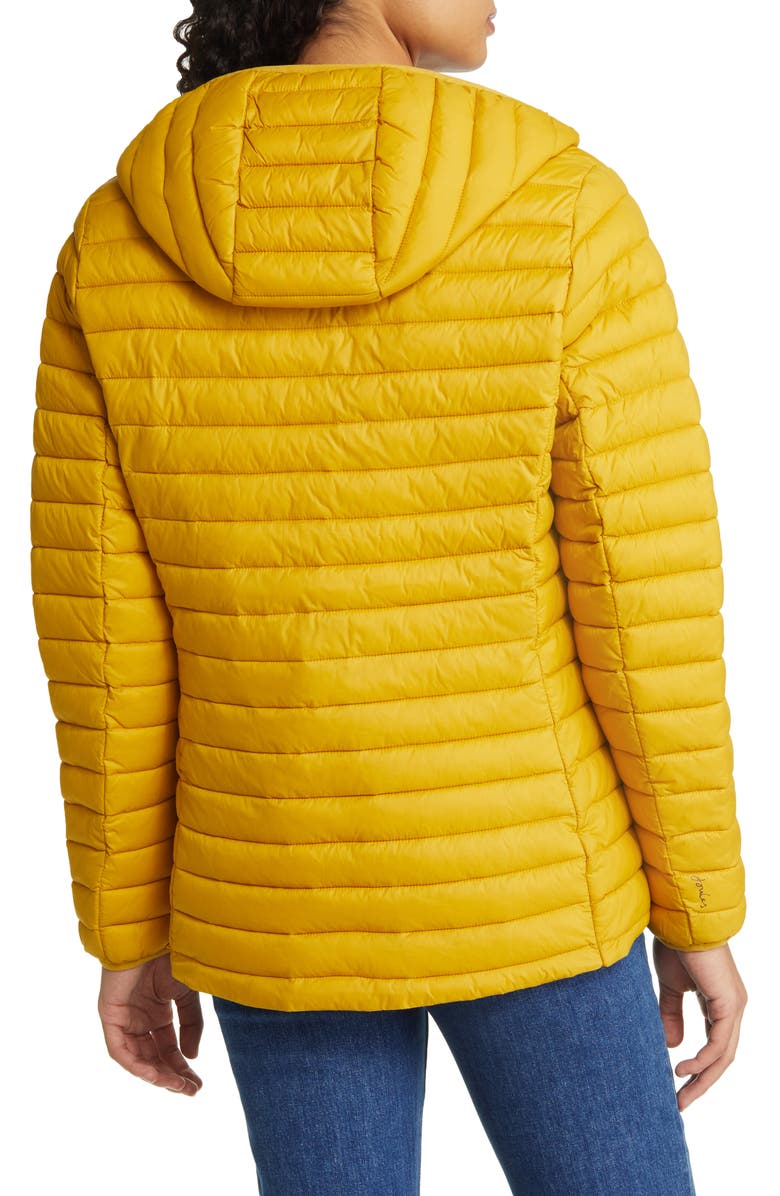 Joules Snug Packable Hooded Puffer Jacket, Alternate, color, Antique Gold