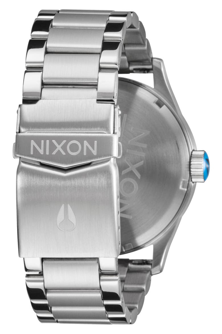 Sentry Bracelet Watch, 42mm, Alternate, color, SILVER / BYRON BLUE OMBRE