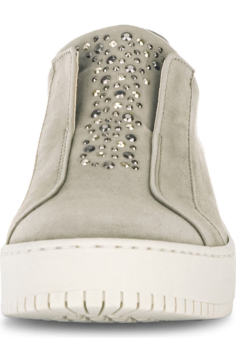 Gabor Crystal Studded Sneaker, Alternate, color, Schilf