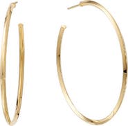 LANA Jewelry Thin Royale Hoop Earrings