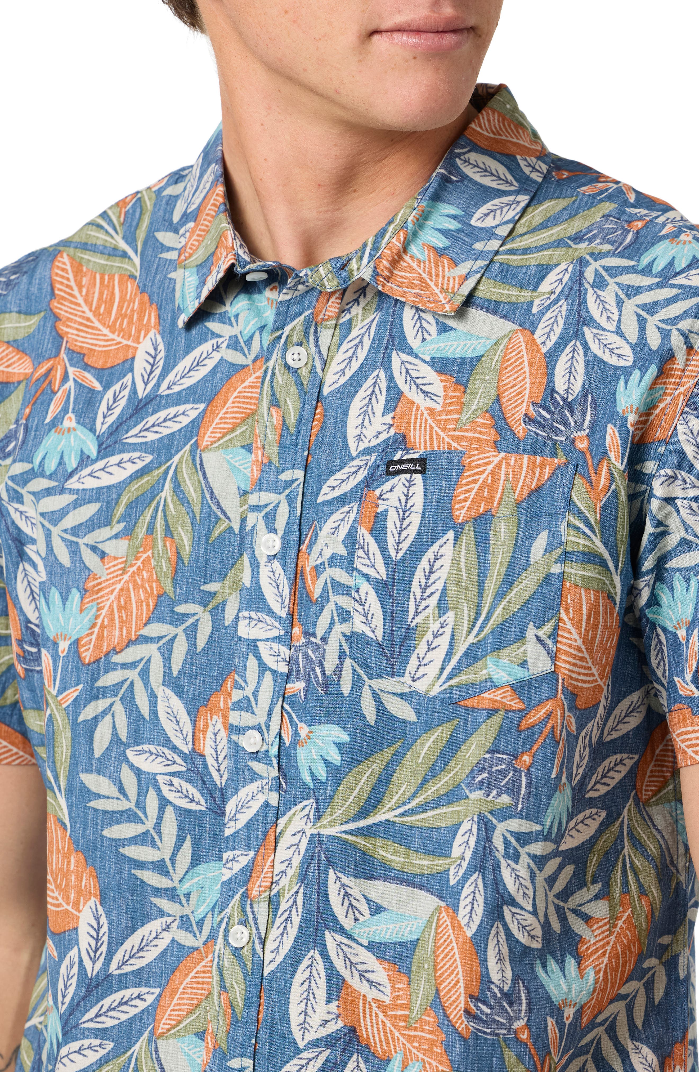 Terrace Print Short Sleeve Button-Up Shirt - image 2