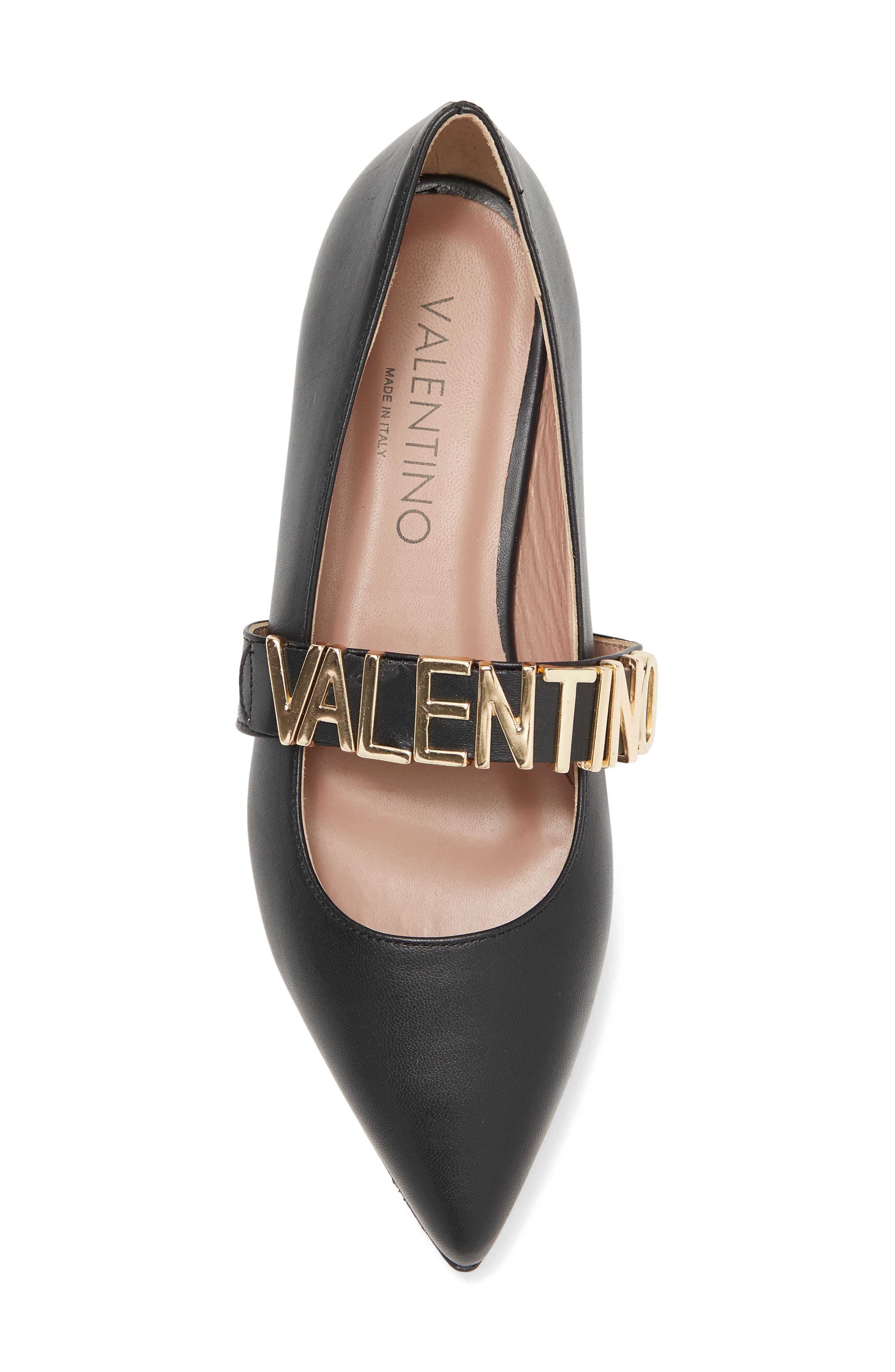 VALENTINO BY MARIO VALENTINO Claudia Logo Strap Flat, Alternate, color, 
