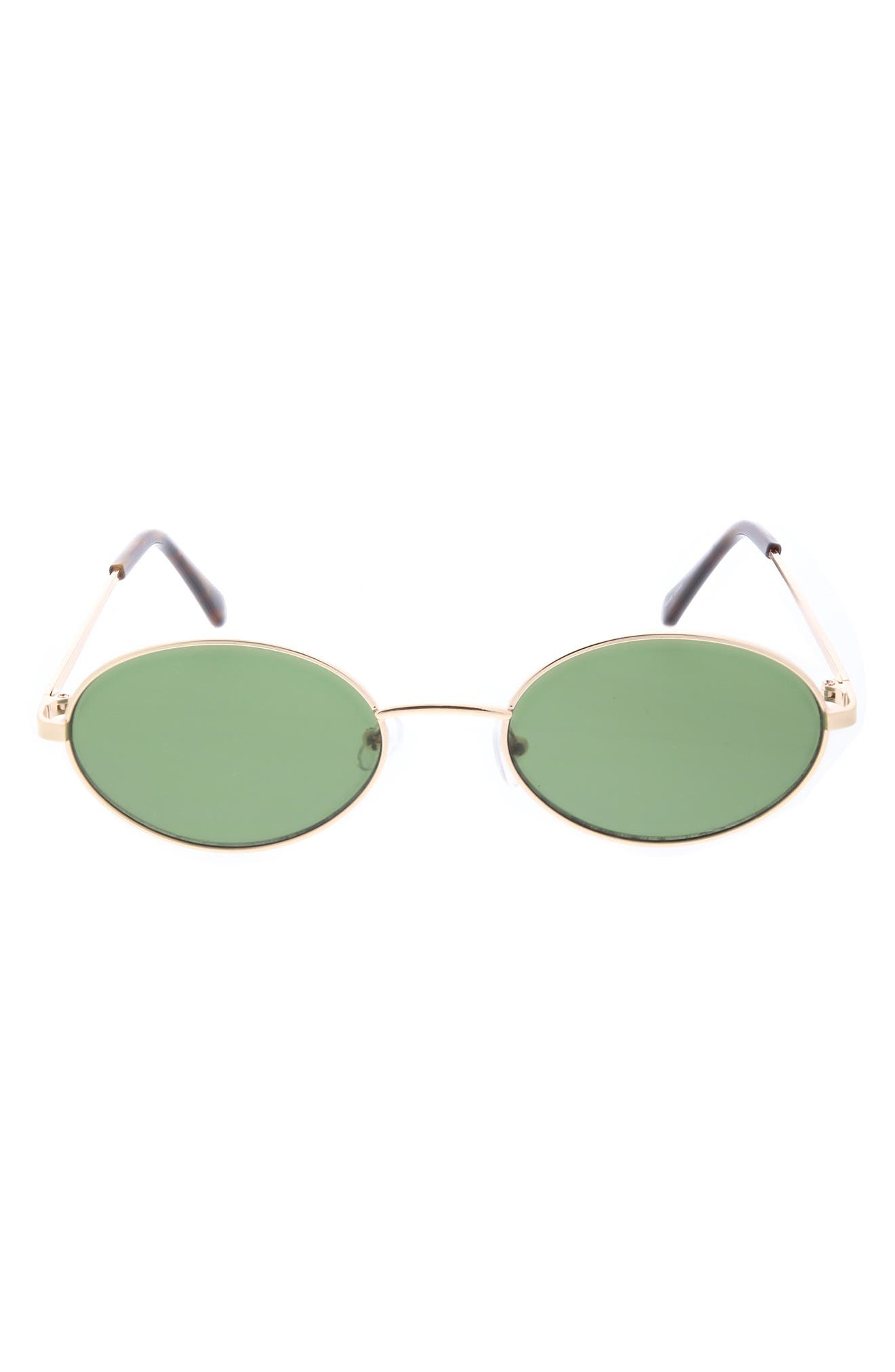 BCBGeneration 58mm Slim Metal Oval Sunglasses