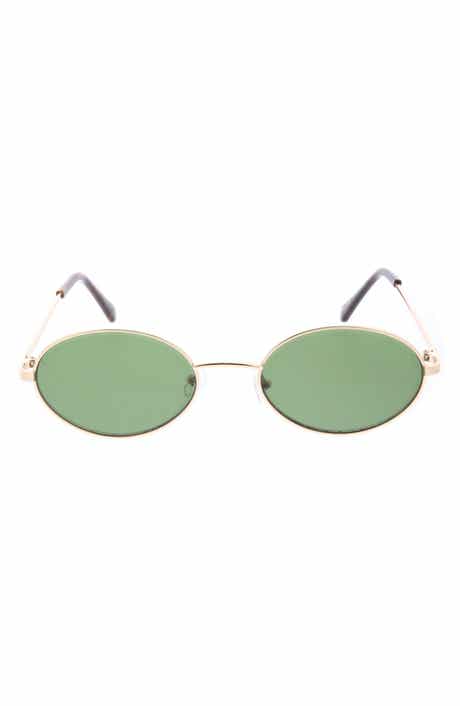 BCBGeneration 58mm Slim Metal Oval Sunglasses