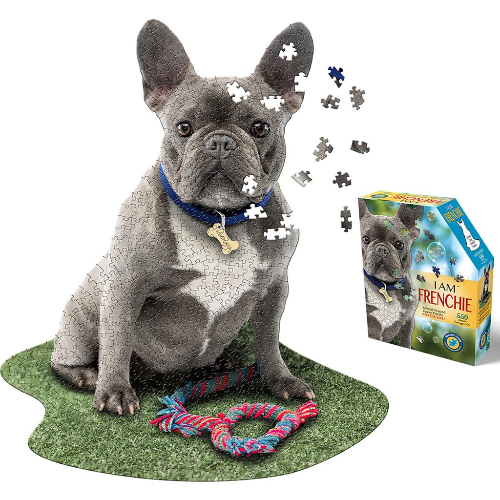 Madd Capp I Am Frenchie 550 Piece Puzzle Dog Shaped Animal Jigsaw, 25 X 30" in Multicolored  product