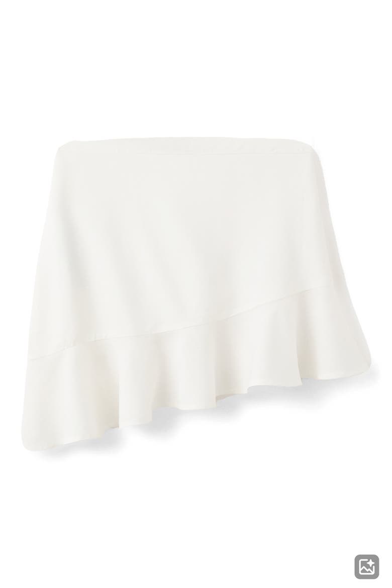 Asymmetrical Ruffled Miniskirt, Main, color, OFF WHITE
