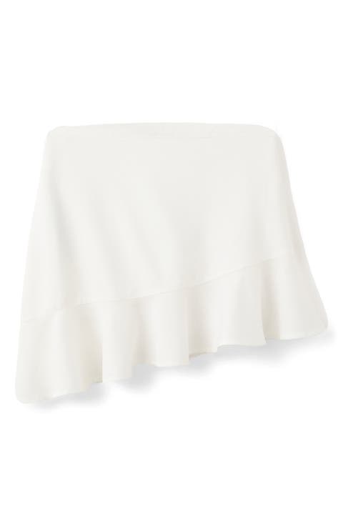 Asymmetrical Ruffled Miniskirt