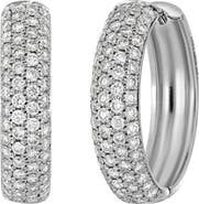 Bony Levy 18k Gold Diamond Hoop Earrings