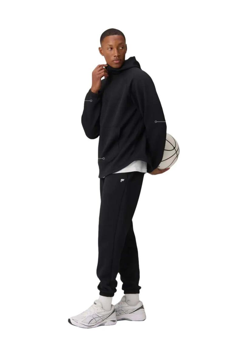 The GridTech Quarter Zip Hoodie, Alternate, color, Black