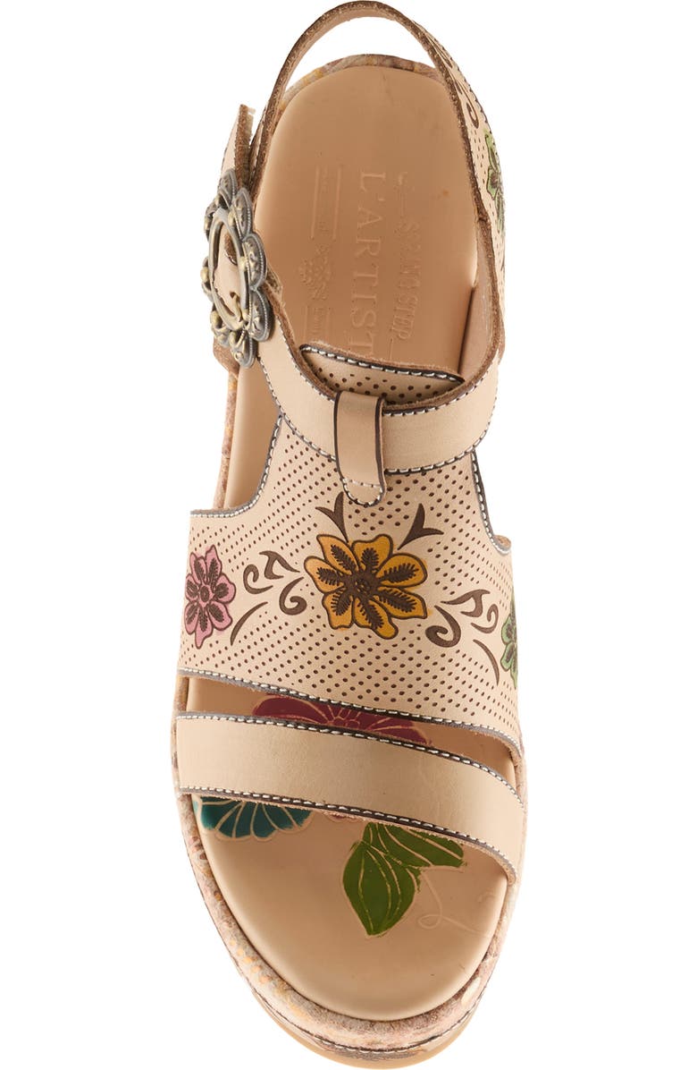 L'Artiste by Spring Step Jawdrop Sandal, Alternate, color, Beige Multi