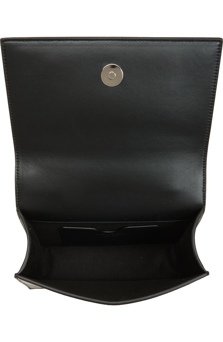 McQueen Mini Jewel Satchel, Alternate, color, Black/ Silver