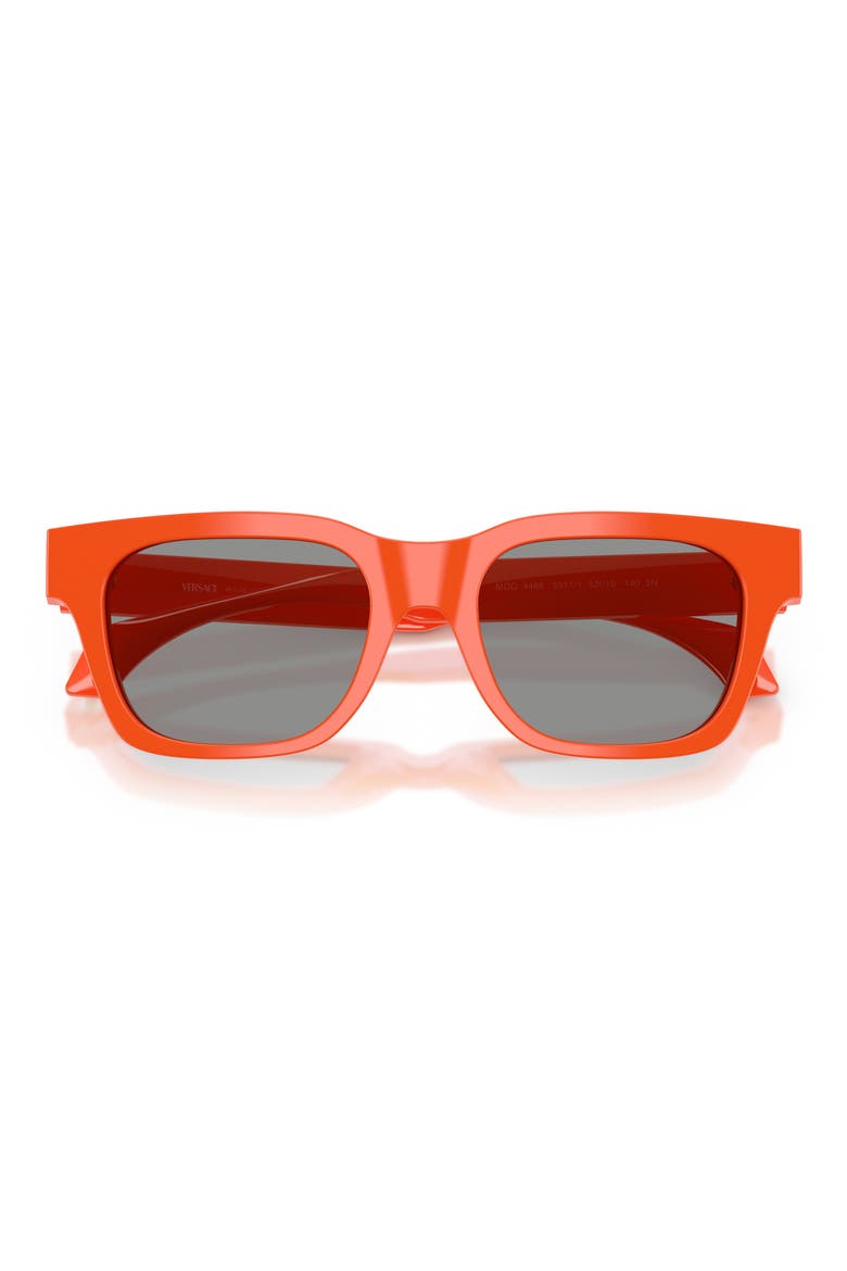 52mm Square Sunglasses, Alternate, color, ORANGE