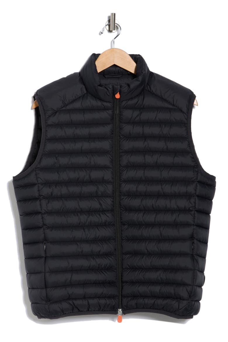 Remo Water Resistant Packable Puffer Vest, Alternate, color, BLACK