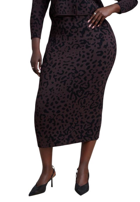Floral Intarsia Sweater Skirt