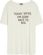 R13 Today Sucks Cotton & Cashmere Graphic T-Shirt