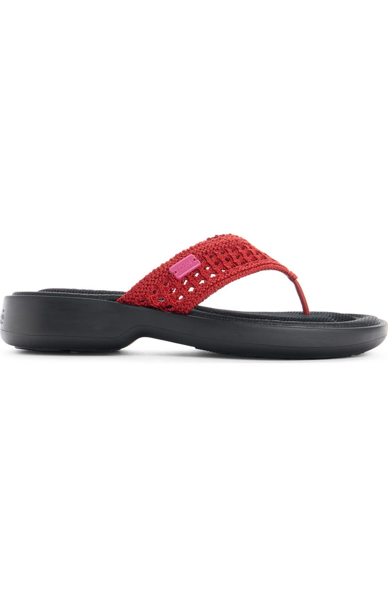 Chloé La Poolette Sandal, Alternate, color, Black/ Red