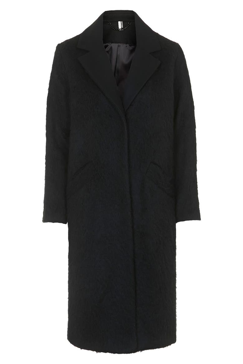 Oversize Coat, Alternate, color, BLACK