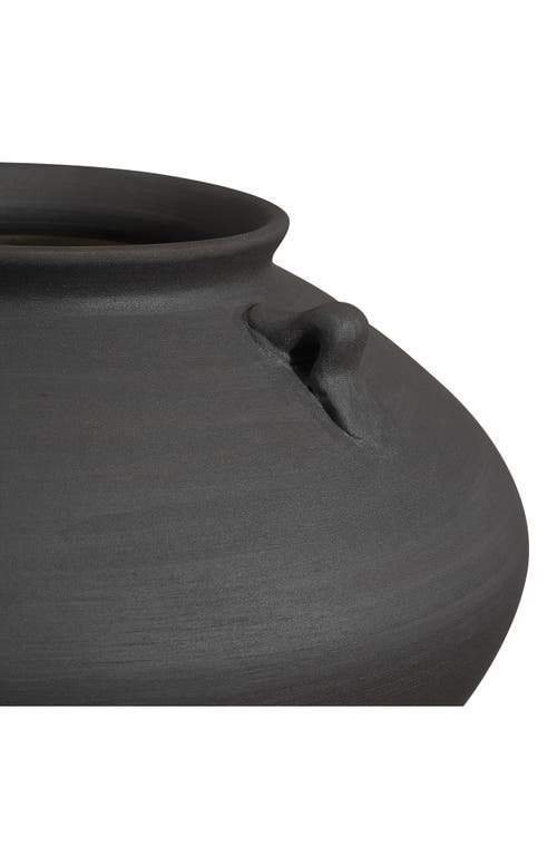 Renwil Terracotta Vase In Black