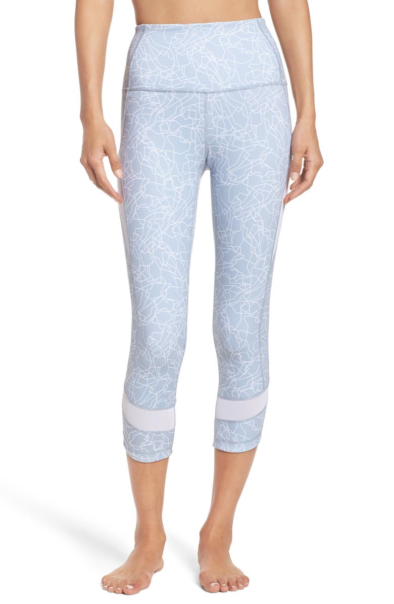 Zella Stellar High Waist Crop Leggings, Main, color, 