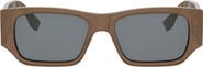 Fendi FF Squared 54mm Rectangular Sunglasses