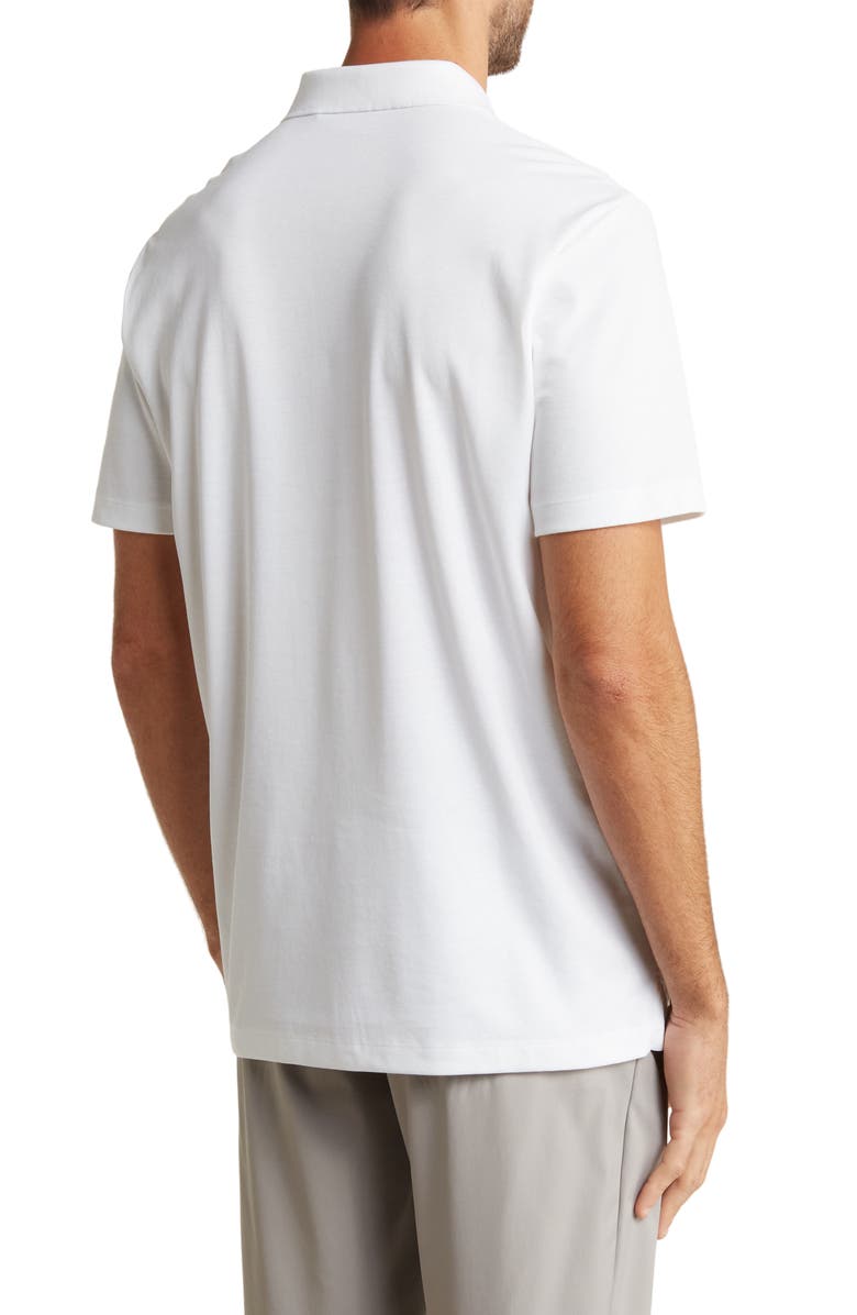 Theory Button Front Polo, Alternate, color, White
