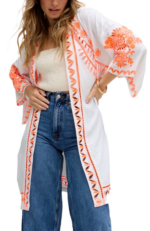 Lupe Edge To Edge Embroidered