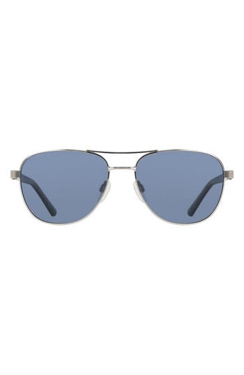 Cole Haan 55mm Aviator Sunglasses In Metallic