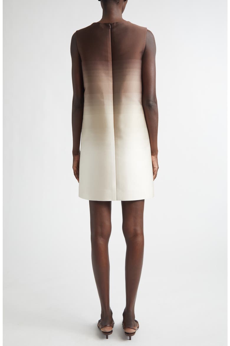 Chiné Cyclamen Sleeveless Dress, Alternate, color, MAHOGANY OMBRE