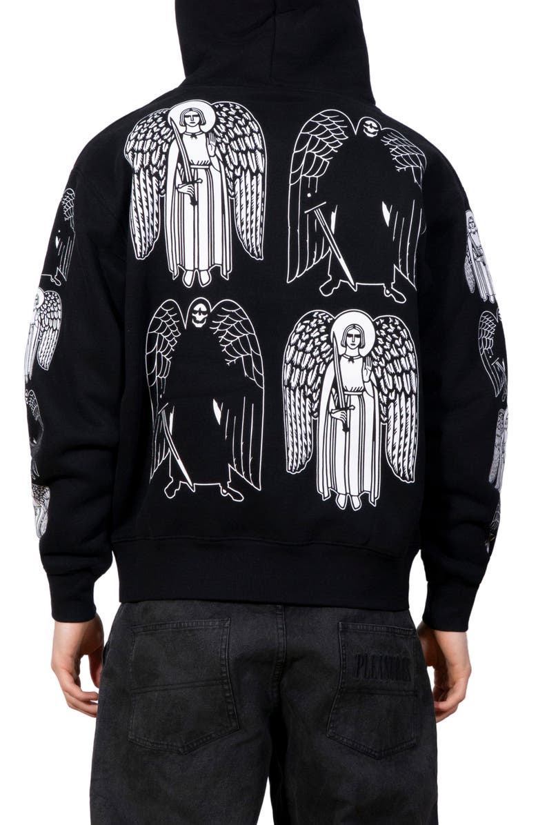 PLEASURES Angel & Demon Graphic Hoodie, Alternate, color,