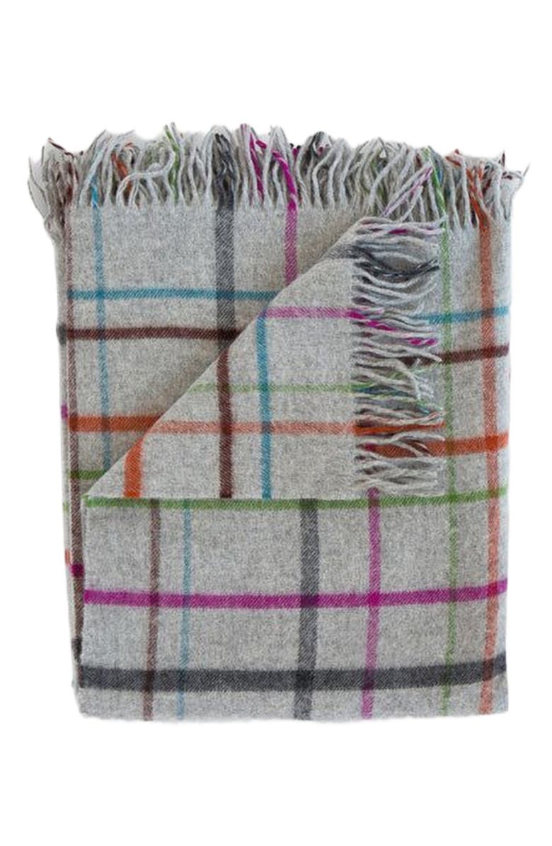 Evangeline Fog Plaid Multi Throw, Main, color, Fog Plaid Multi