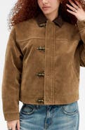 BDG Urban Outfitters Clasp Faux Suede Jacket