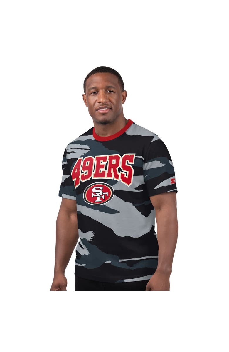 STARTER Men's Starter Gray San Francisco 49ers Thursday Night Gridiron T-Shirt, Alternate, color, Camo